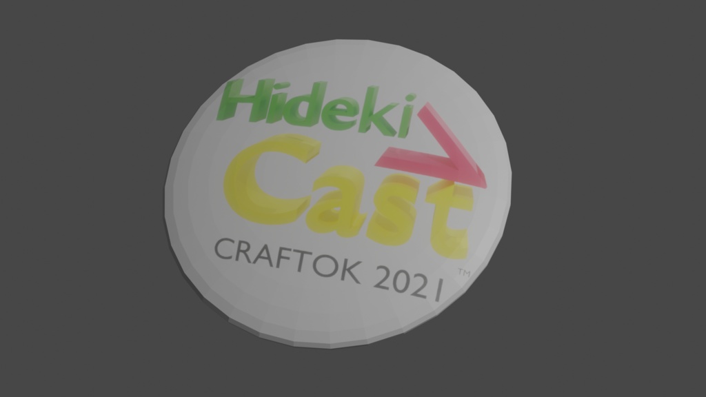 バーチャルクラフ特区出展記念HidekiVCast缶バッジ