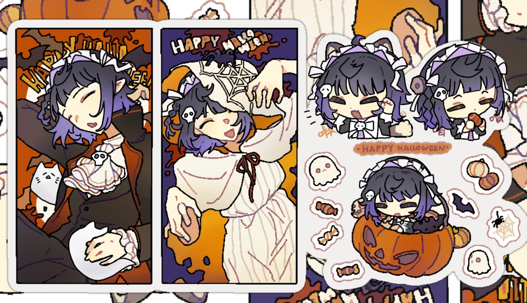 【Live2Dモデル】おばけメイド + アート / GHOST MAID + EXTRA ART