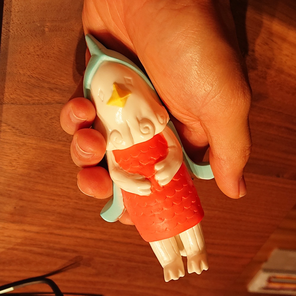 アマビエ ソフビ(青)