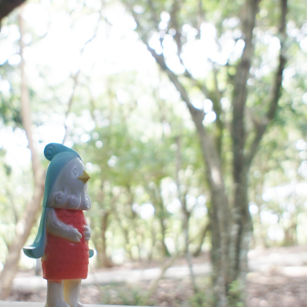 アマビエ ソフビ(淡い青)