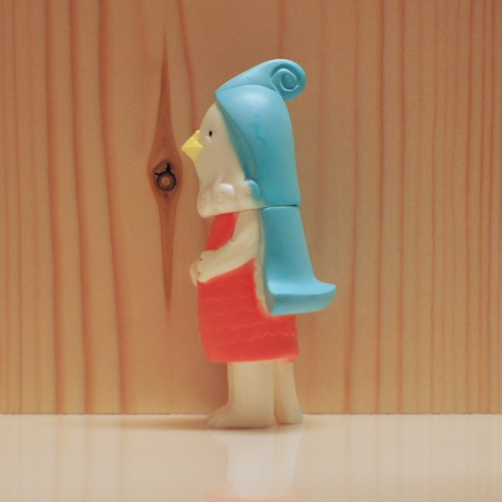 アマビエ ソフビ(青・眼入済)