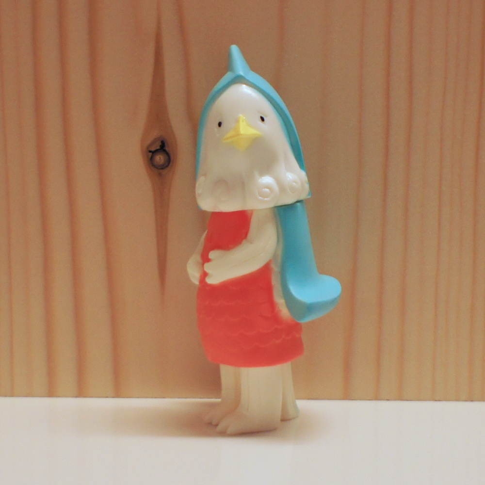 アマビエ ソフビ(青・眼入済)