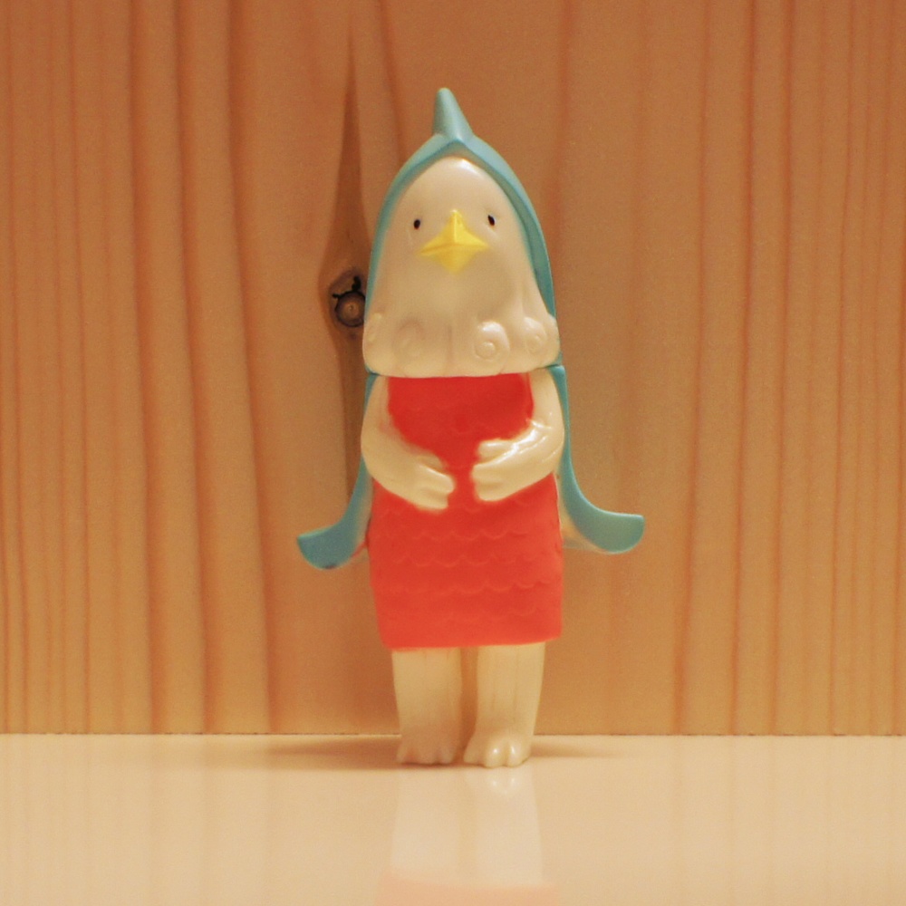 アマビエ ソフビ(青・眼入済)