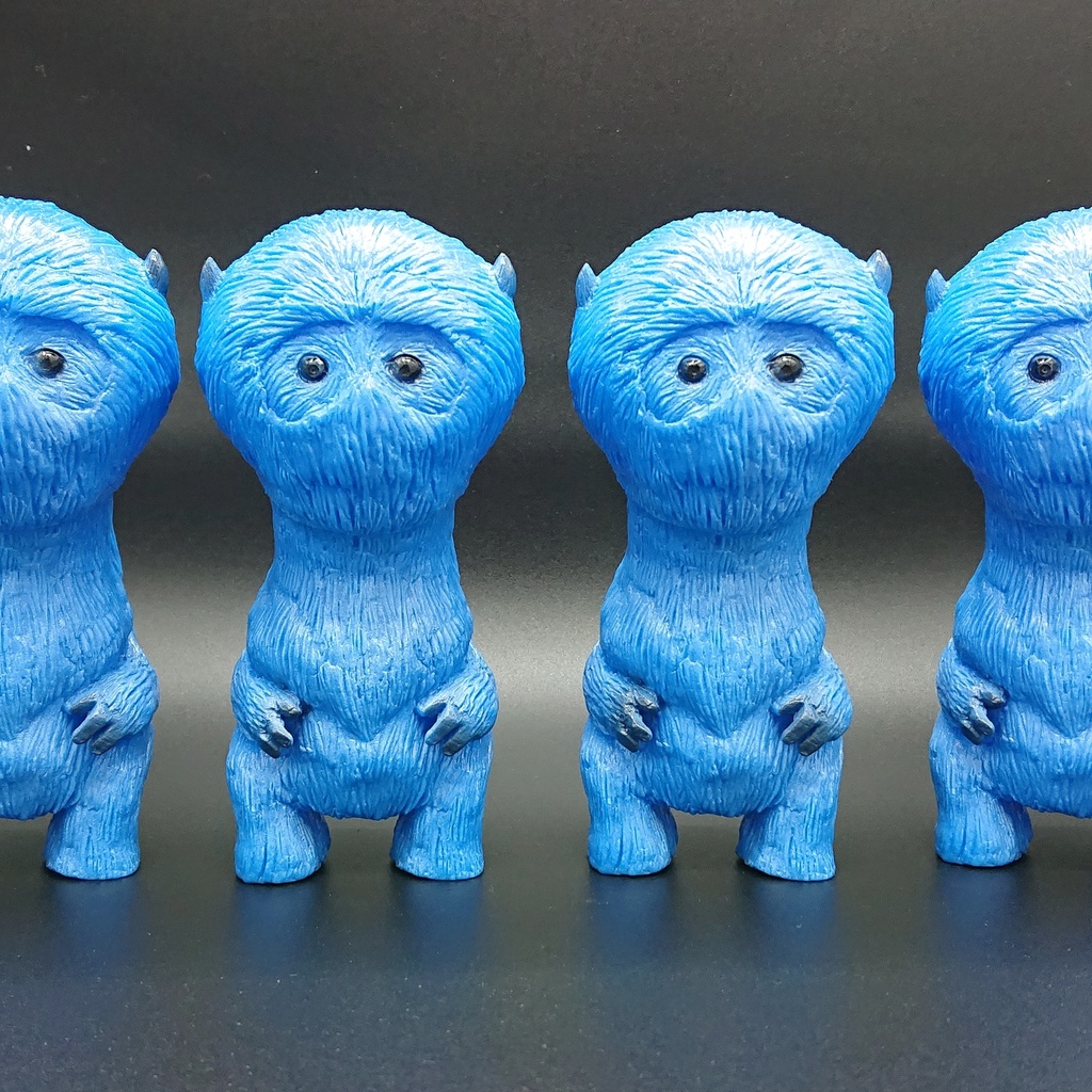 怪獣ロクロ ソフビ(クッキーブルー)