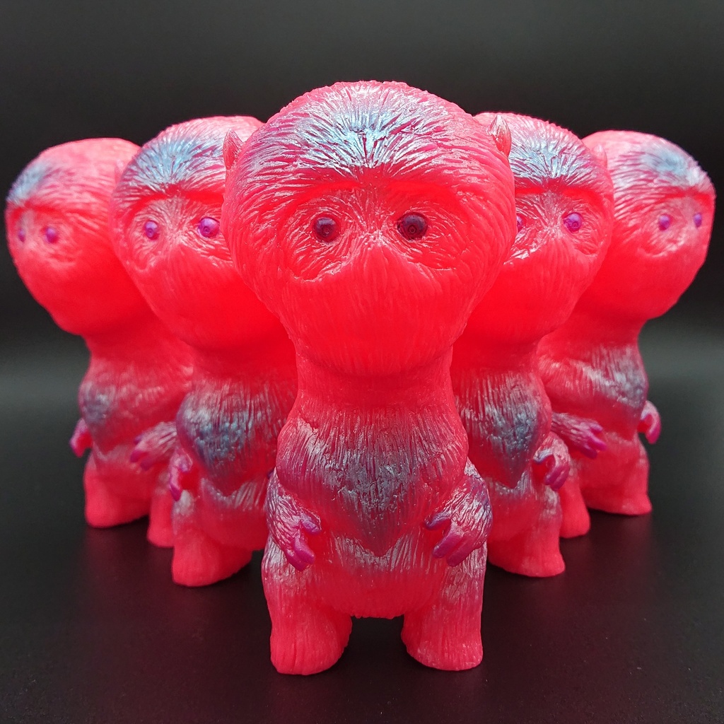 怪獣ロクロ ソフビ(アロハピンク)