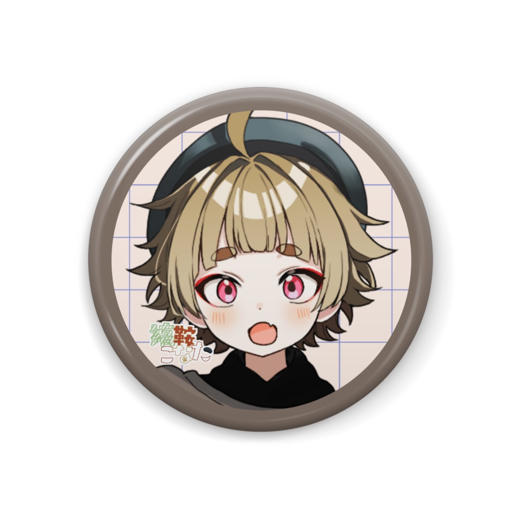 IRIAMライバー_縞鞍こなた_缶バッジ