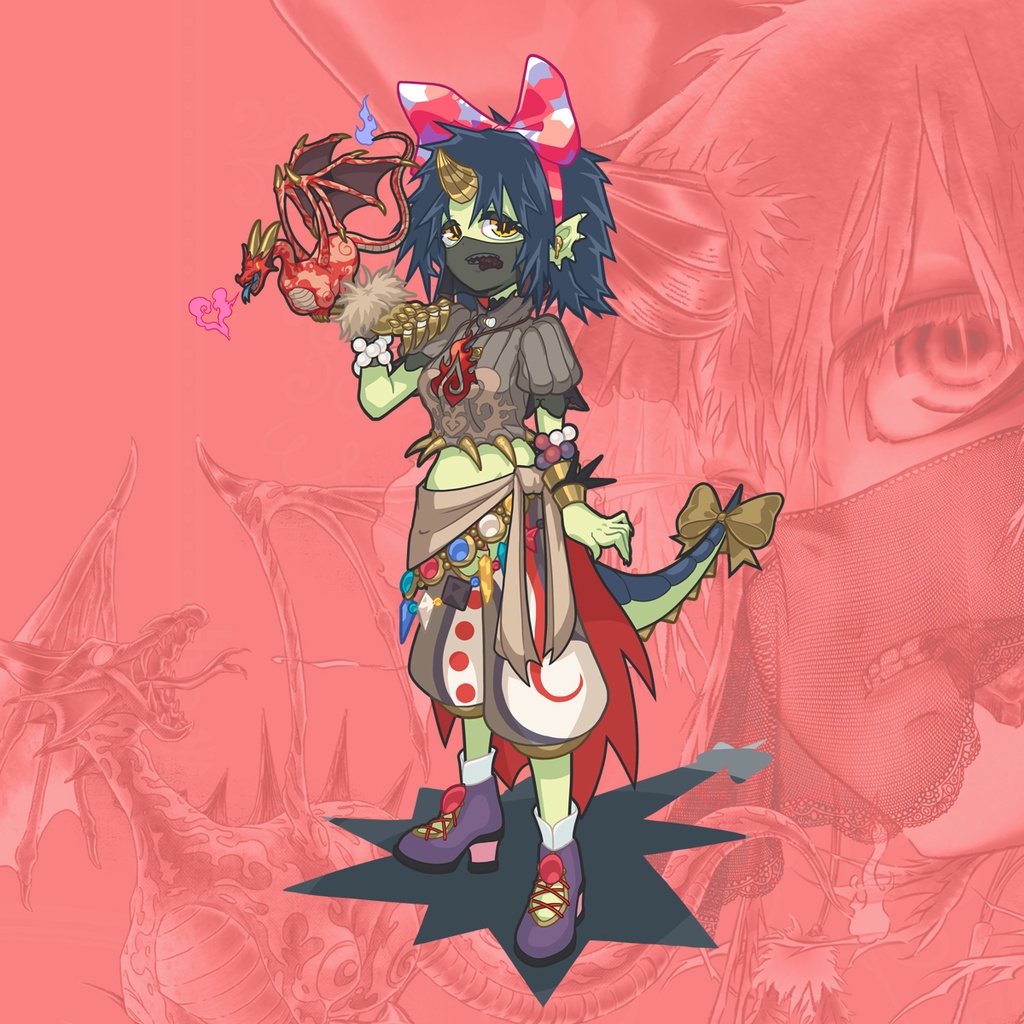 ドラゴンガール(デフォルメどアップ)