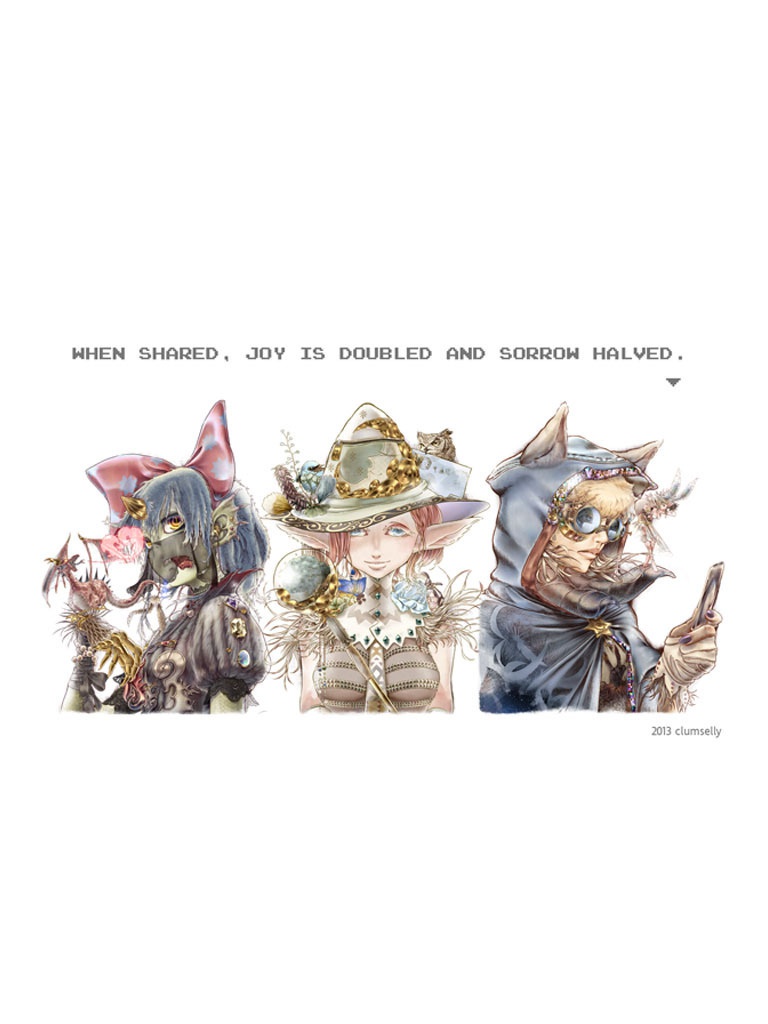 ポストカード「3人」