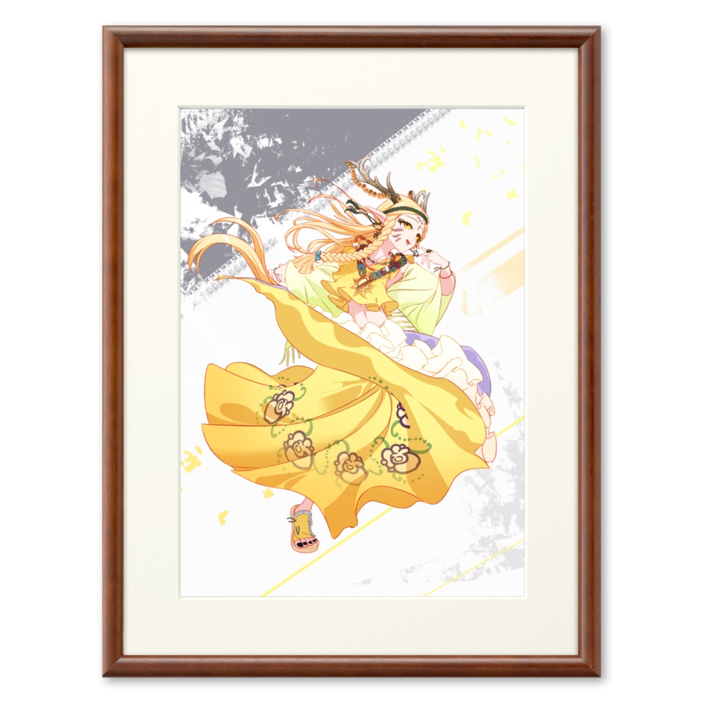 「黄」（フレーム：ブラウン）