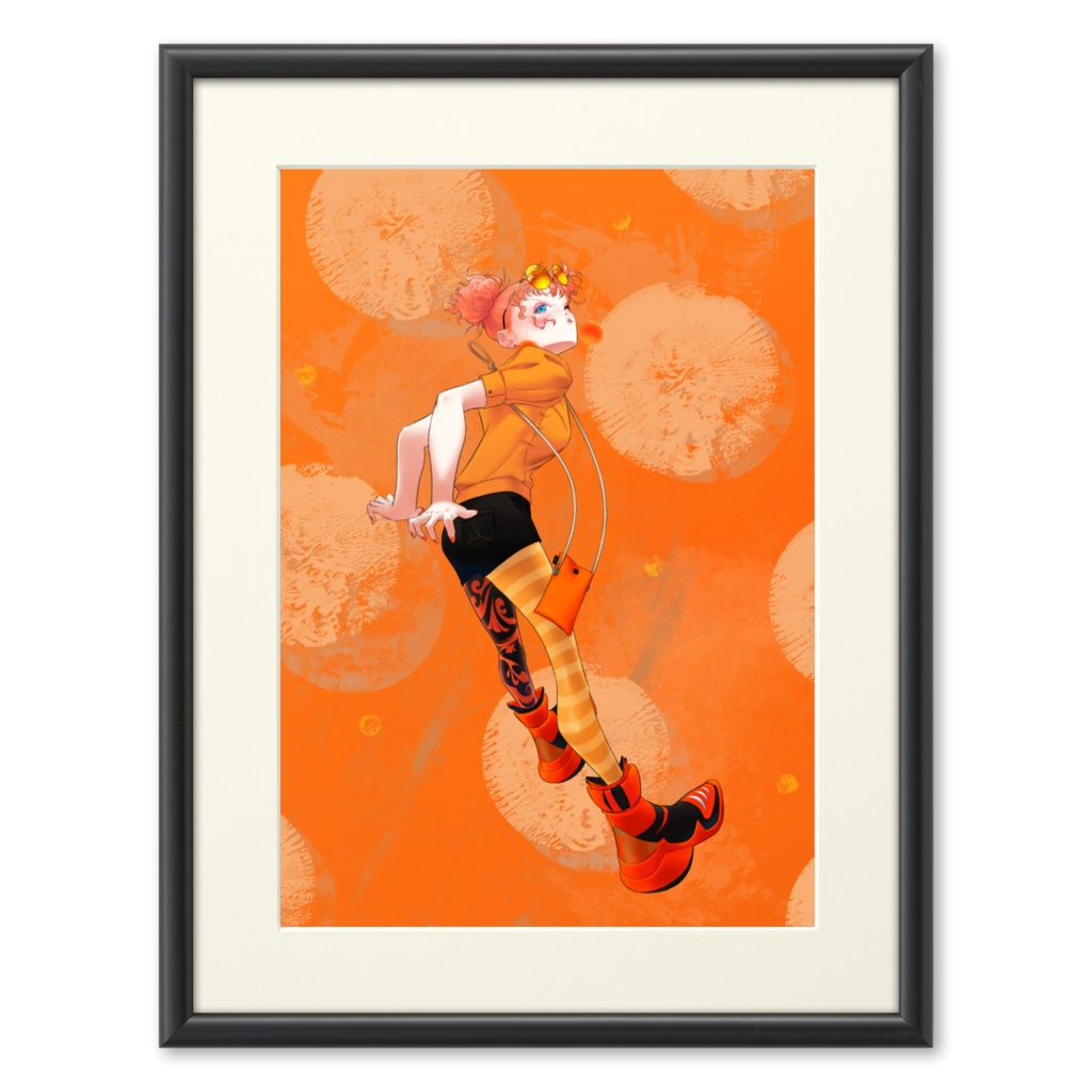 「橙」(フレーム:ブラック)