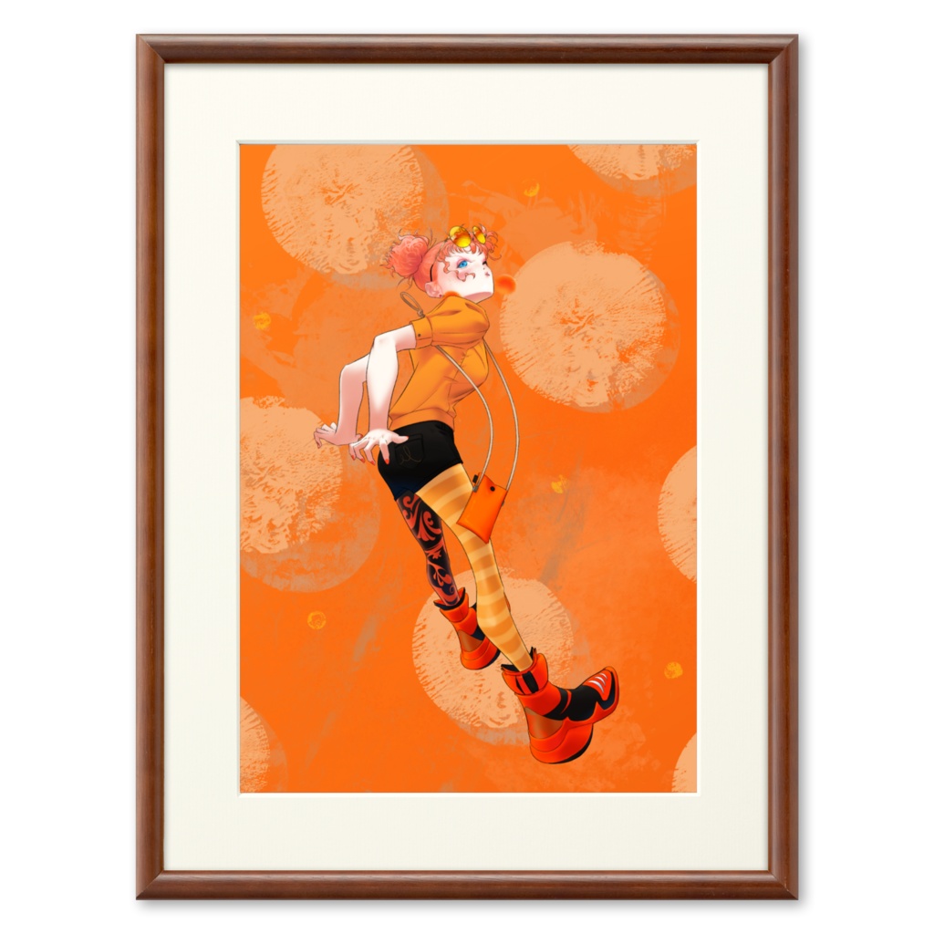 「橙」(フレーム:ブラウン)