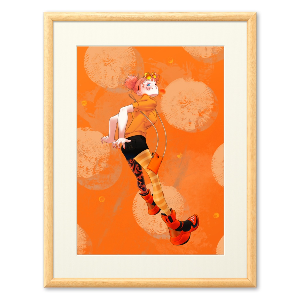 「橙」(フレーム:ナチュラル)