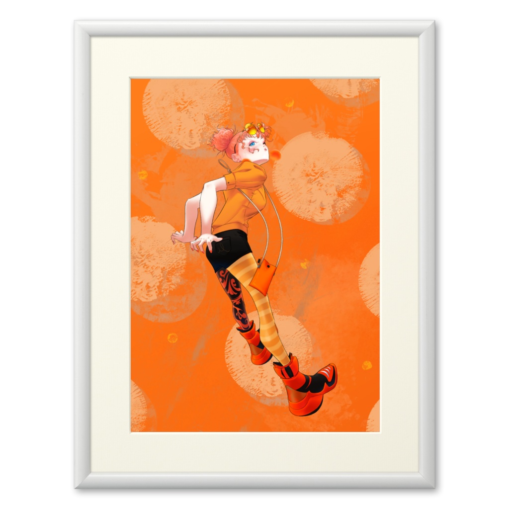 「橙」(フレーム:ホワイト)