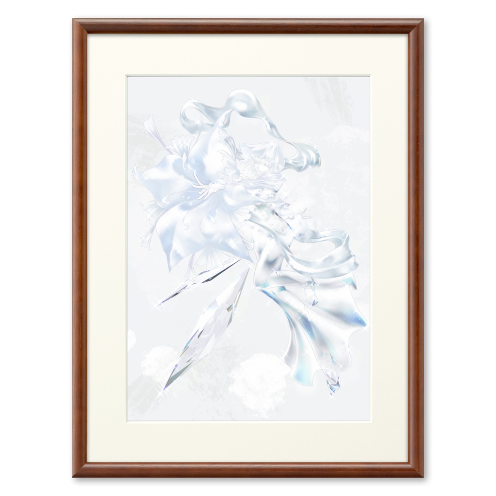 「白」（フレーム：ブラウン）