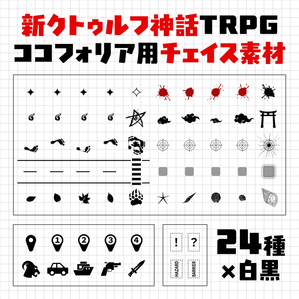 【TRPG素材】ココフォリア用チェイス素材【新クトゥルフ神話TRPG】