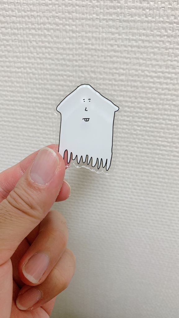 イカ　ピンバッジ(大)