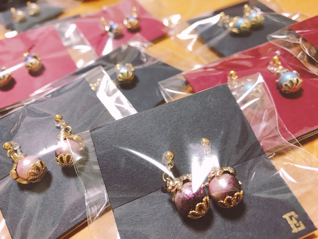 【色松】イメージイヤリング&ピアス:朝焼け/日和/深更