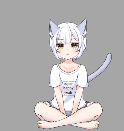 【VTS用】猫耳&しっぽ素材【動く】