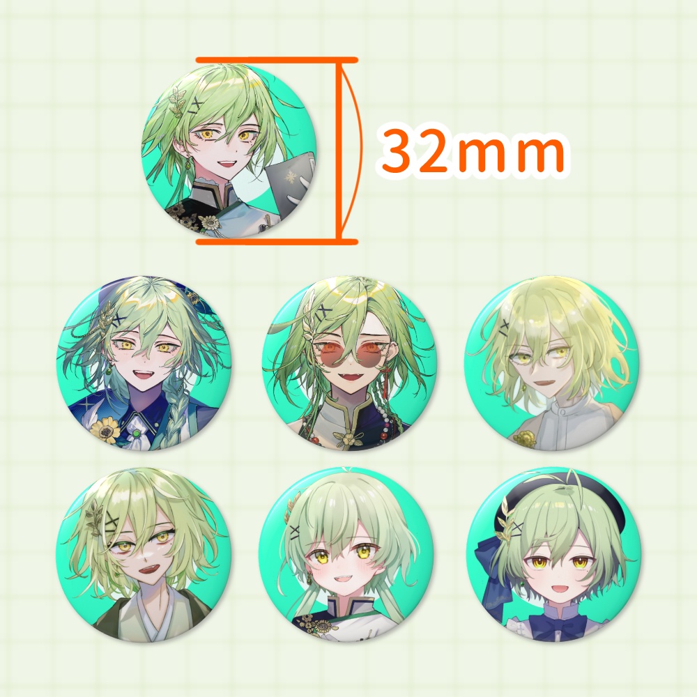 立ち絵缶バッジ(32mm)【言瀬詩日】
