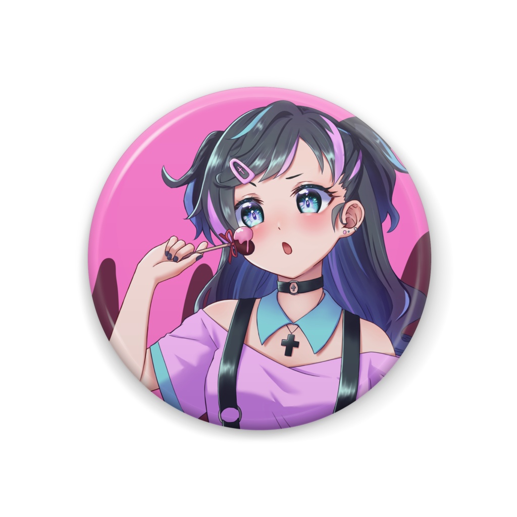 バレンタイン缶バッジ