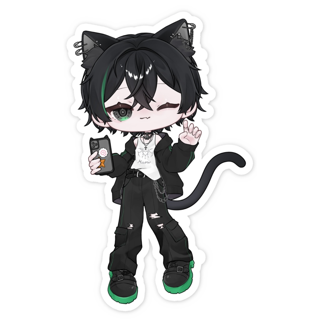 黒瀬ルイステッカーver.1