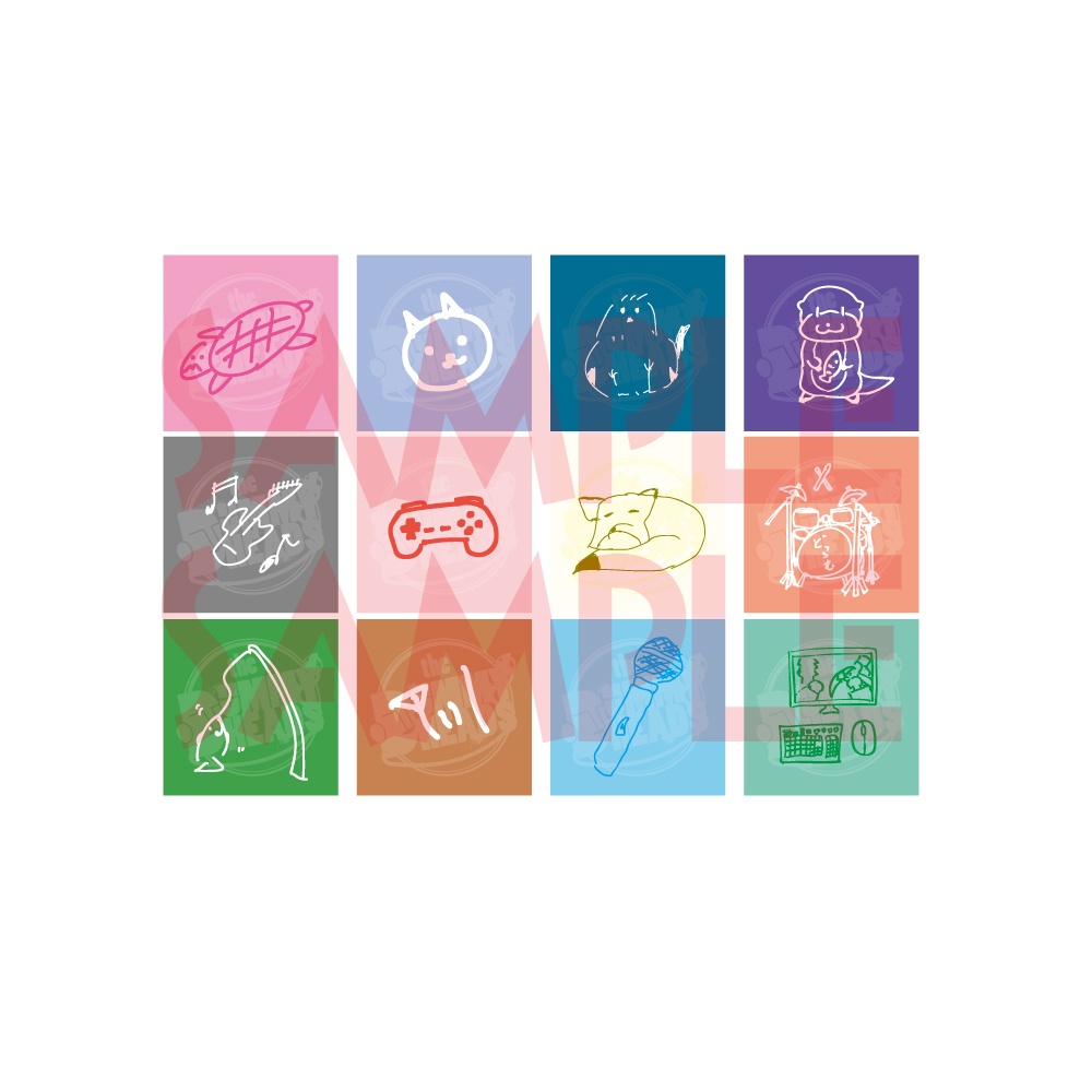 【会場手渡し】イラストステッカーセット