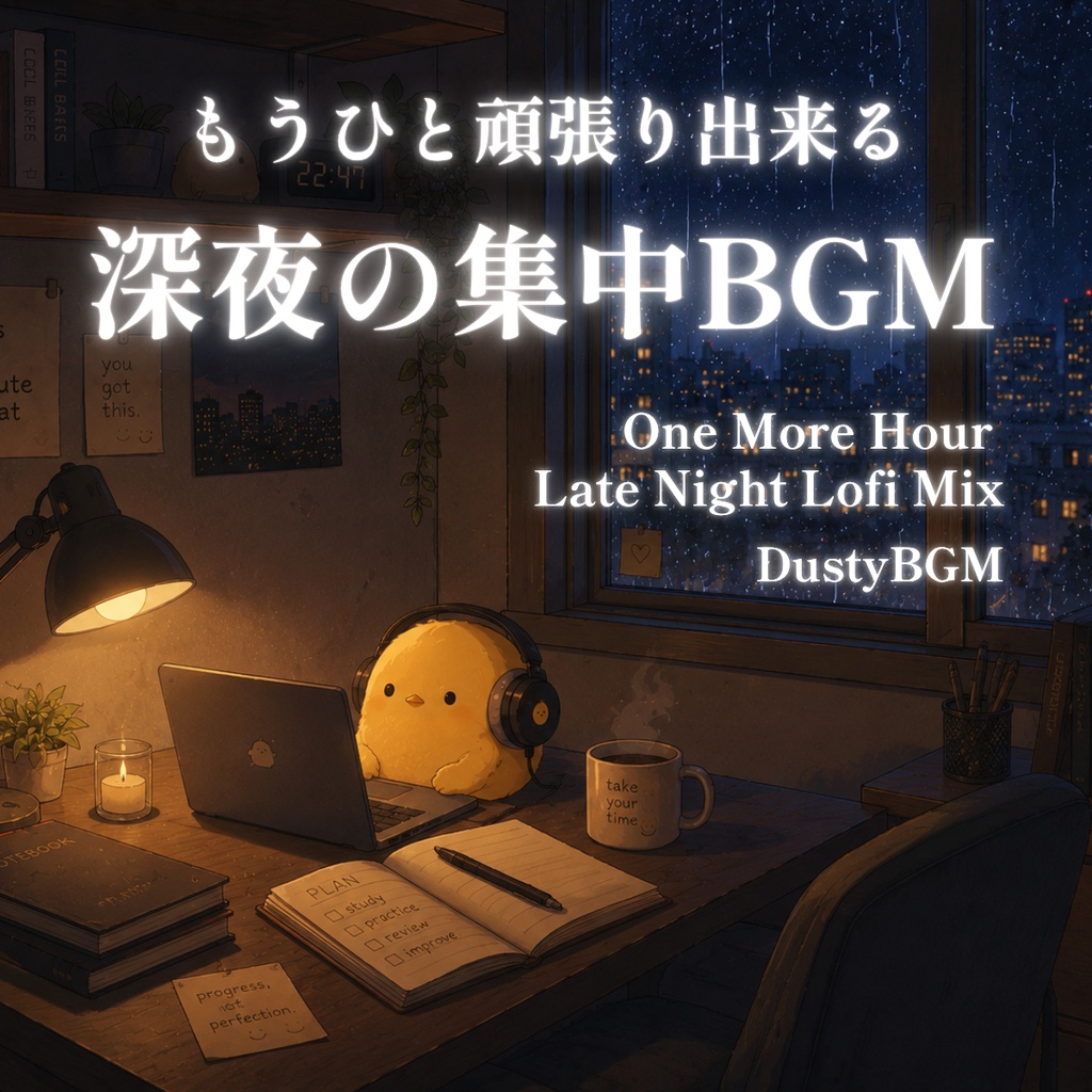 【著作権フリー】もうひと頑張り出来る深夜の集中BGM