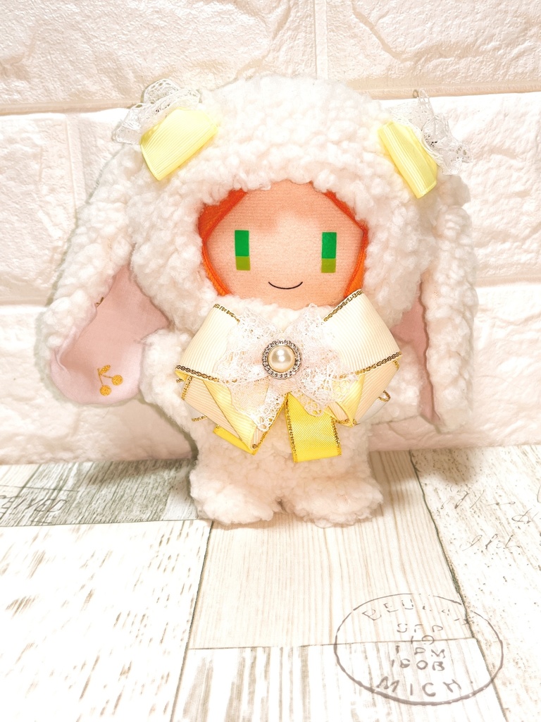 着ぐるみ 白ロップ イエローレース