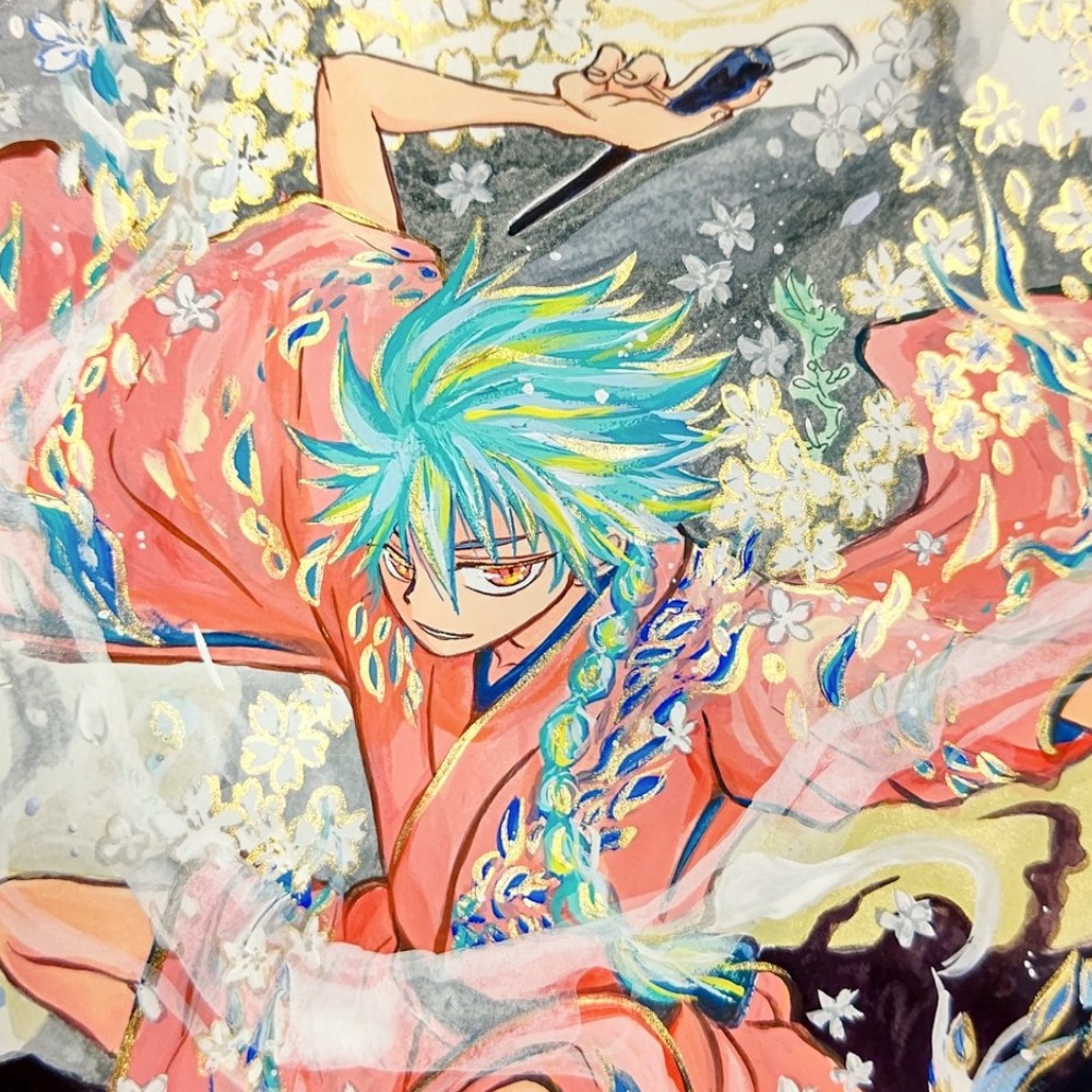 メイ様専用商品『幽霊桜』額付き原画作品・送料込み