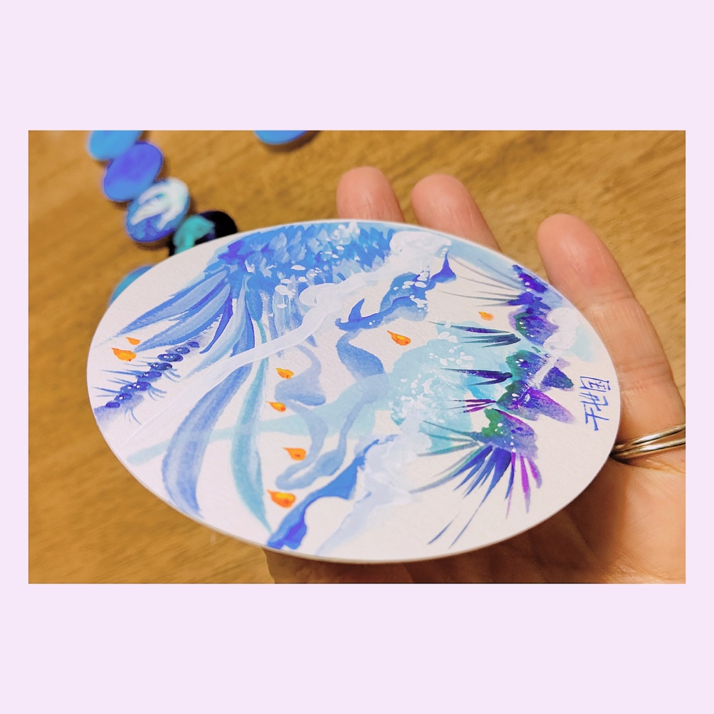 『神界時空の鬼火』原画コースター・作家応援商品