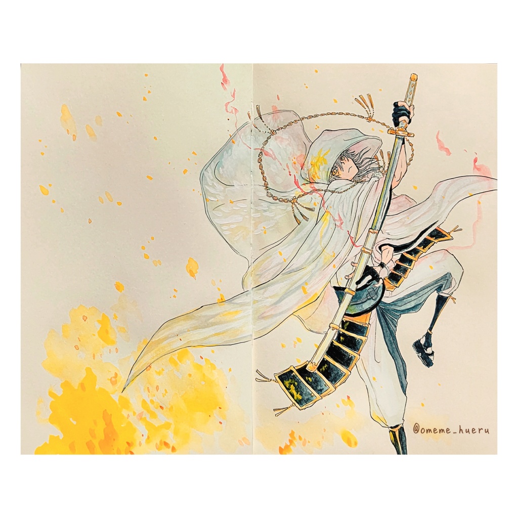 鶴丸国永ファンアート （投げ銭作品）