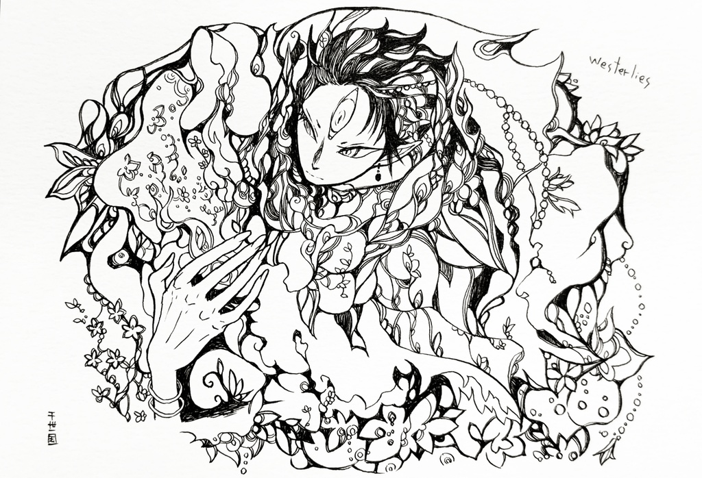 精霊神Westerlies(偏西風)原画