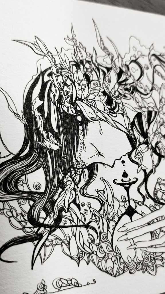 『血肉の恩恵(ユニコーン)』幻獣アート・原画