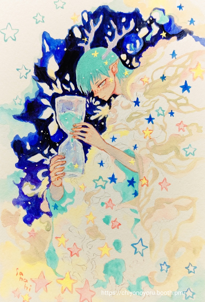 『僕を受け入れて。』創作神様の絵シリーズ、ノンフレーム原画