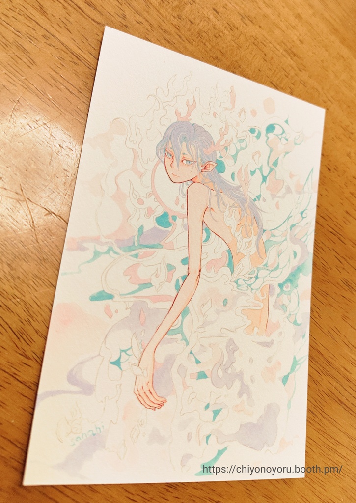 『忘れゆく』創作神様の絵シリーズ、ノンフレームアート