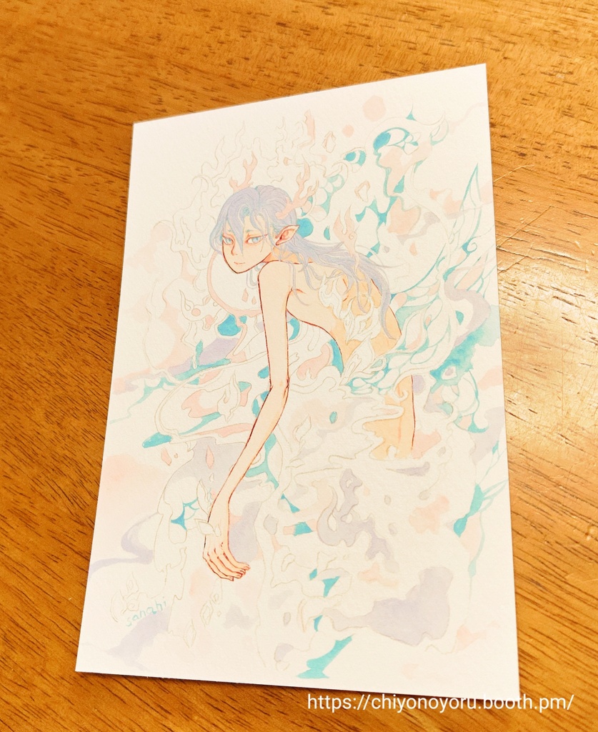 『忘れゆく』創作神様の絵シリーズ、ノンフレームアート