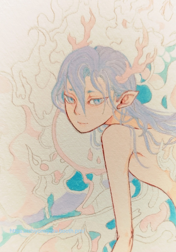 『忘れゆく』創作神様の絵シリーズ、ノンフレームアート