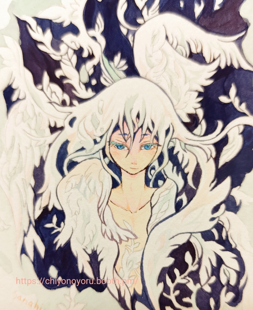 『こっちにおいでよ』創作神様の絵シリーズ、ノンフレームアート