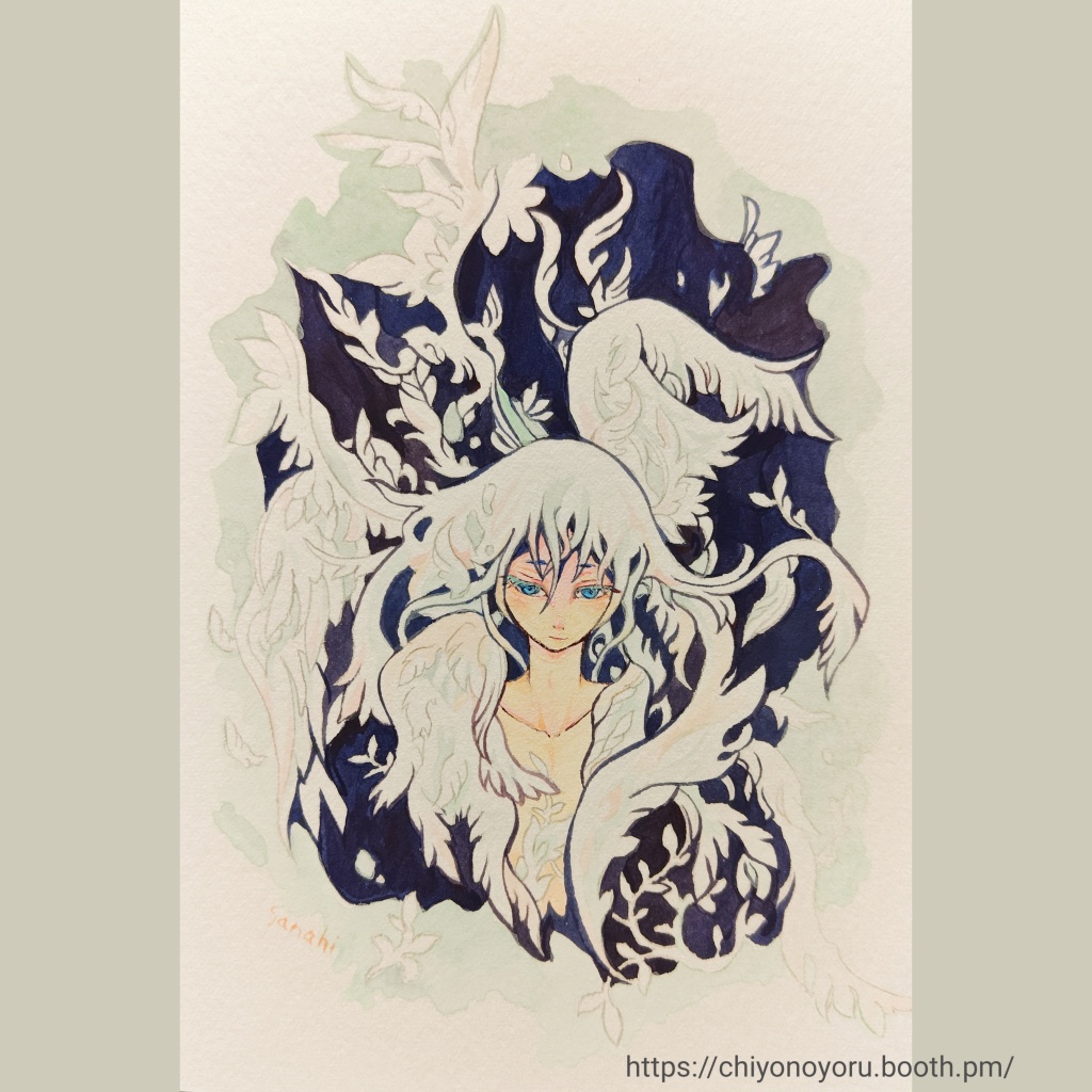 『こっちにおいでよ』創作神様の絵シリーズ、ノンフレームアート