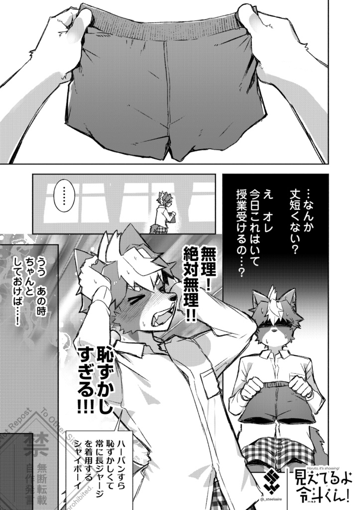 見えてるよ令斗くん!【男子の方が恥ずかしい目に遭うケモノ男子×ヒト女子逆ラブコメ】