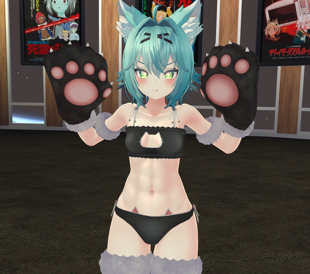 【竜胆ちゃん用】腹筋テクスチャ素材　abs texture