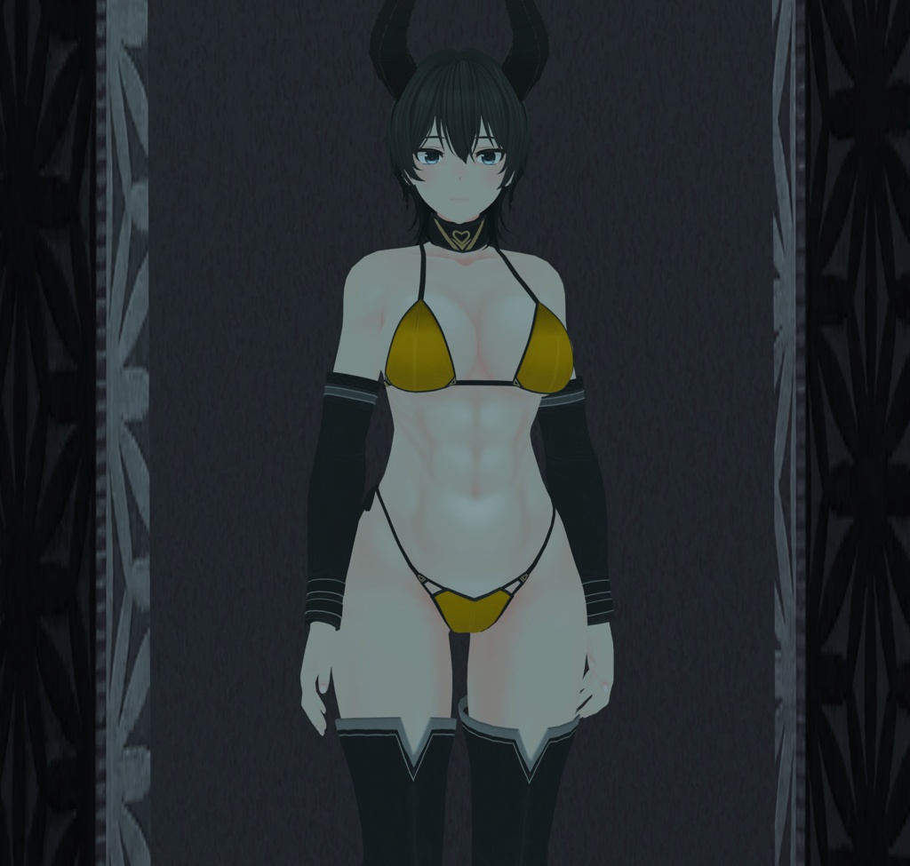 【テレクレアさん用】腹筋テクスチャ素材 abs texture