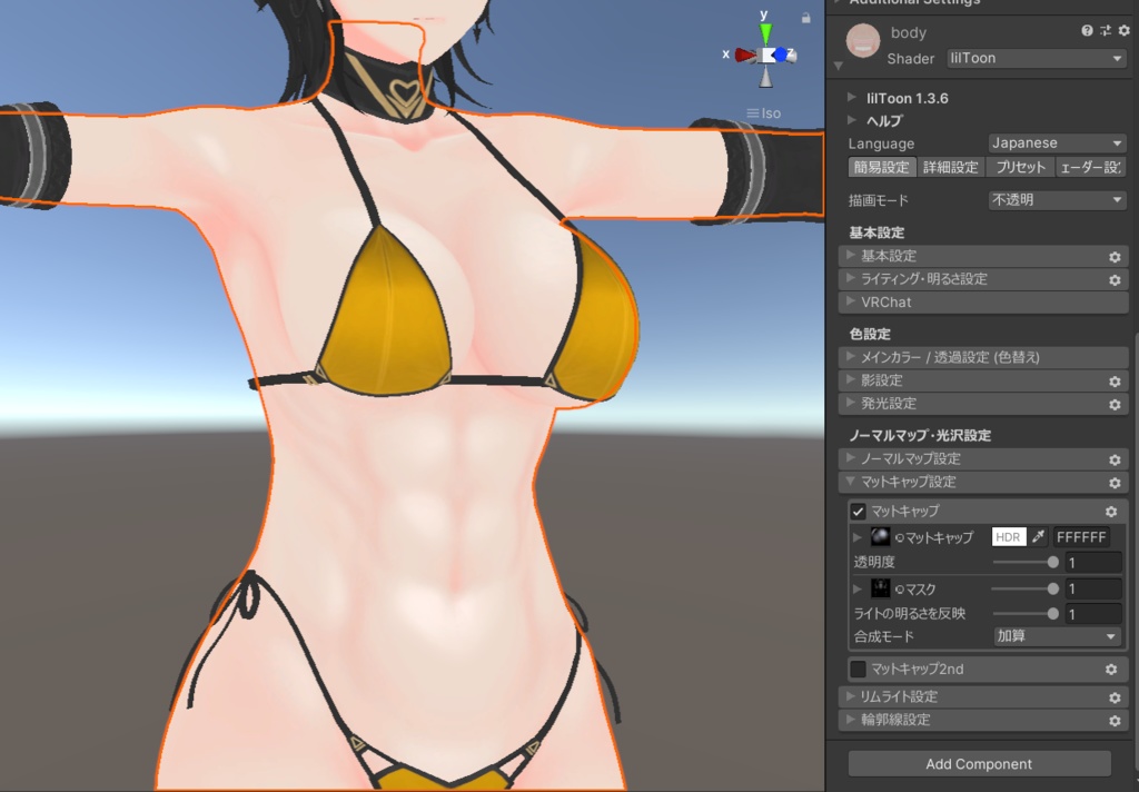 【テレクレアさん用】腹筋テクスチャ素材 abs texture