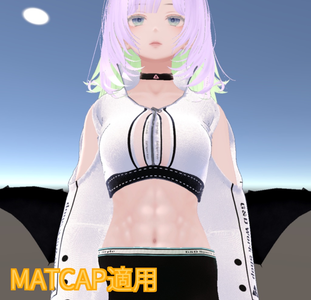 【森羅ちゃん用】腹筋テクスチャ素材 abs texture