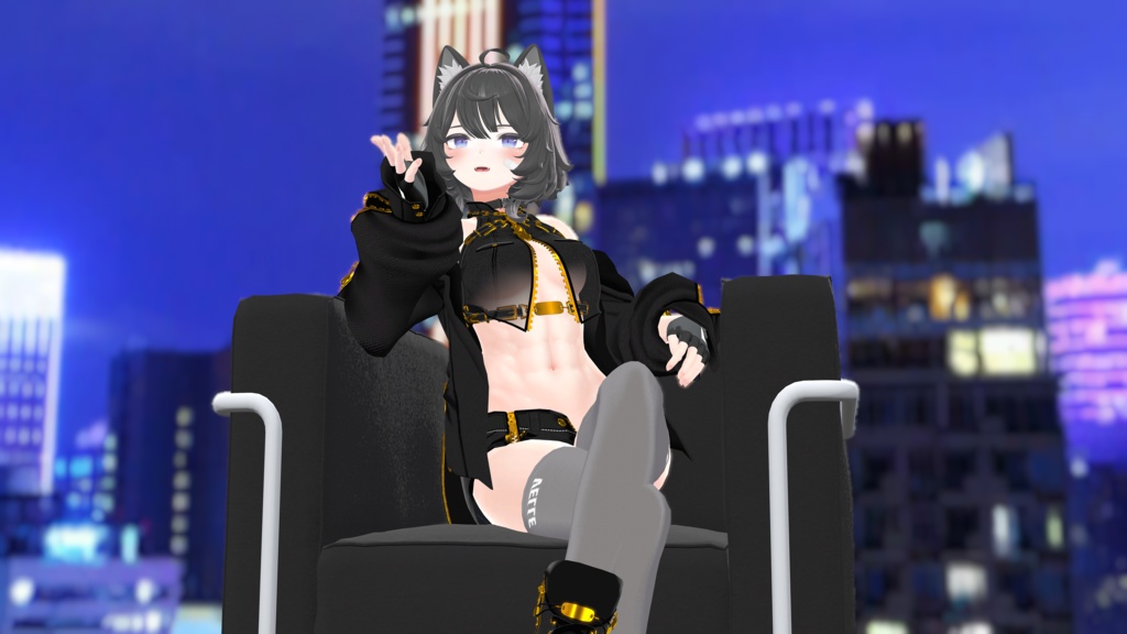 【ヴェールちゃん用】腹筋テクスチャ素材 abs texture