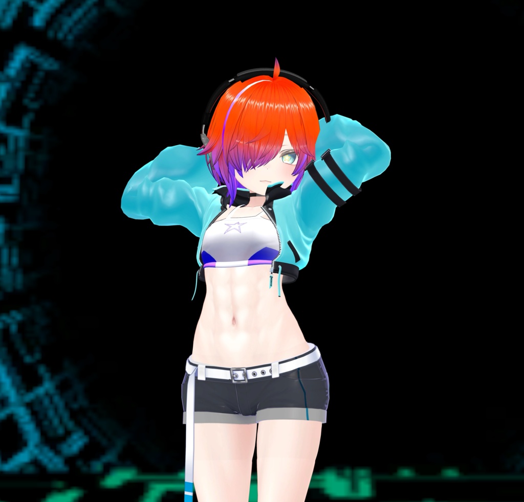 【マヌカちゃん用】腹筋テクスチャ素材 abs texture