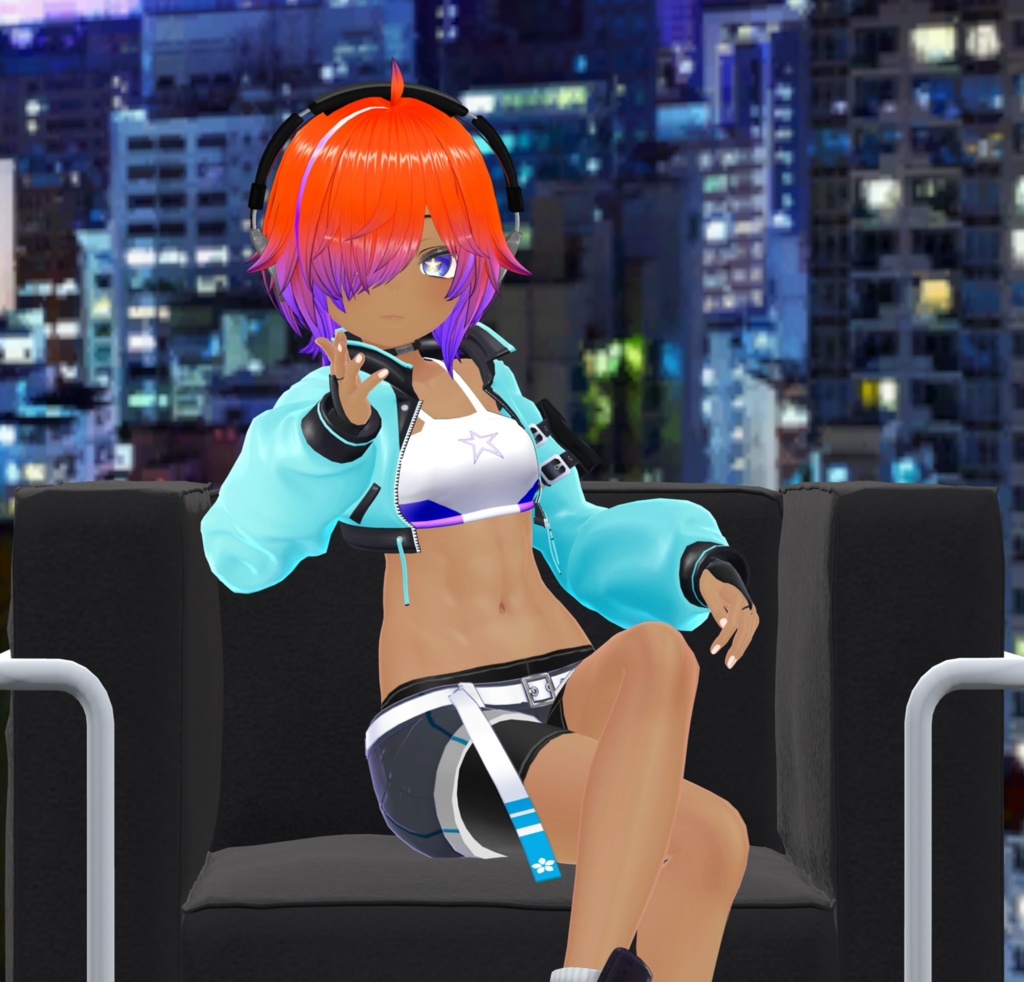 【マヌカちゃん用】腹筋テクスチャ素材 abs texture