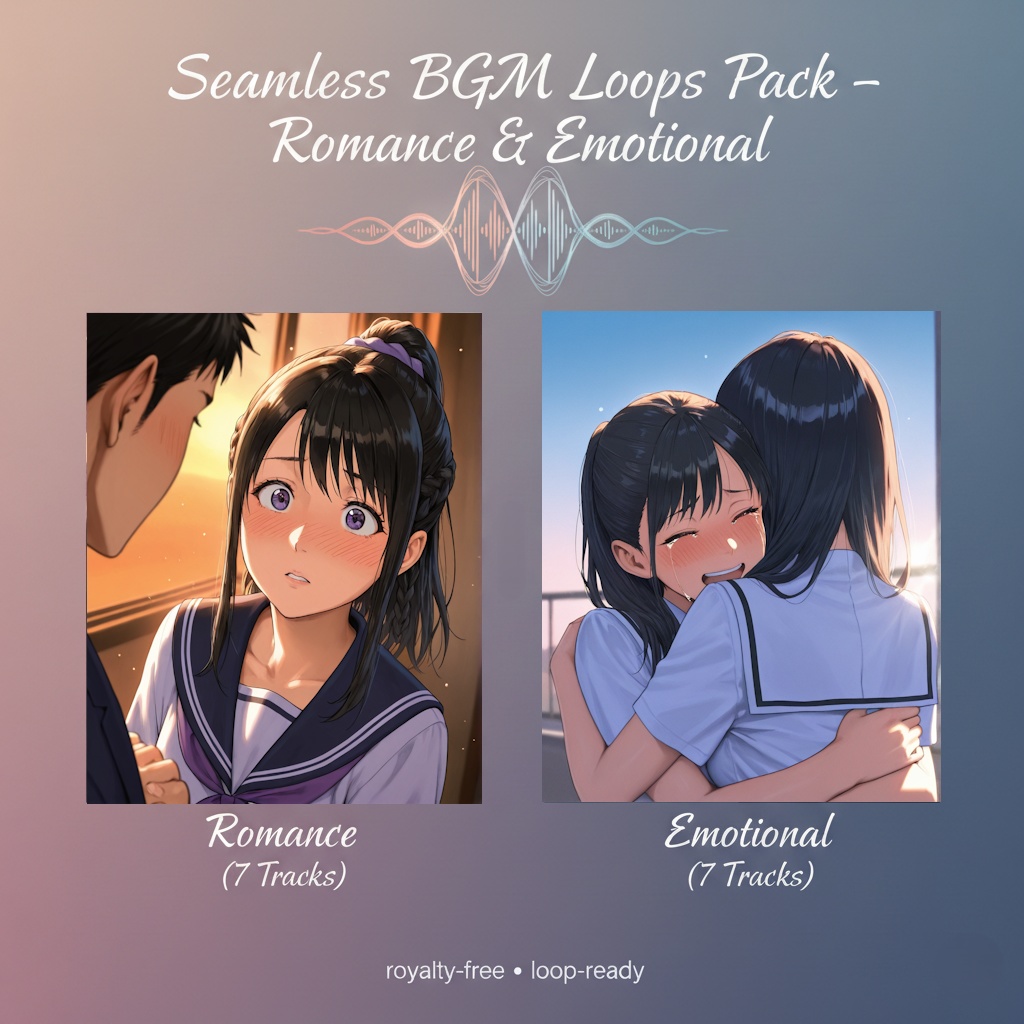 Seamless BGM Loops Pack – Romance & Emotional