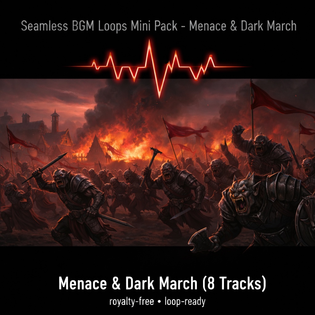 Seamless BGM Loops Mini Pack – Menace & Dark March