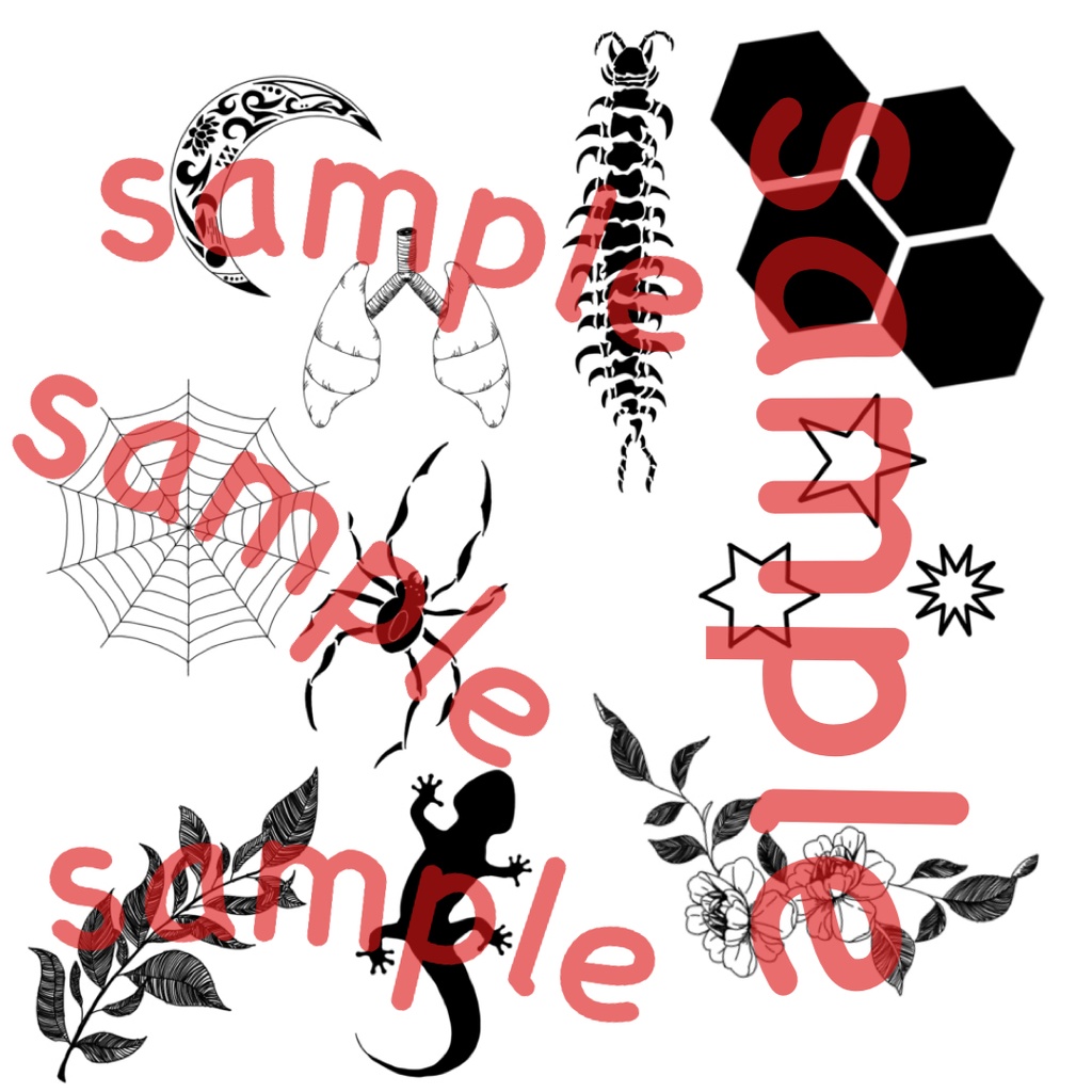 素材 tattoo ワンポイント 3弾